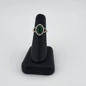New 925 Silver Green Gem Ring – Dainty, Chic & Eye-Catching